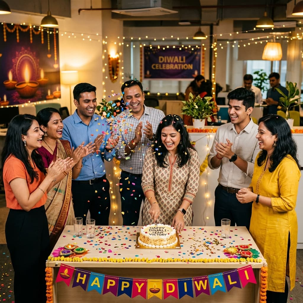 AssetArc team celebrating together during a corporate event